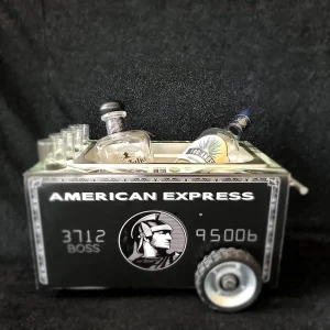 Alternative view of Tabletop Shot Glass Bar Cart – Dollar & American Express Style