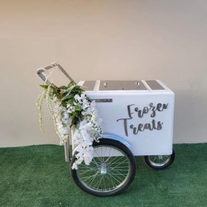 Taller Popsicle push cart White trim