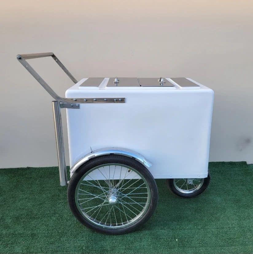 Taller Popsicle push cart White trim - Image 3