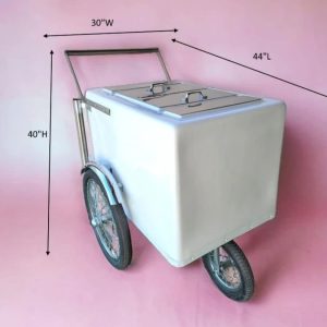 Alternative view of Taller Popsicle push cart White trim