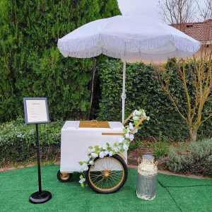 Alternative view of Standard size popsicle push cart with gold trims