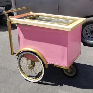 Alternative view of Popsicle pink push cart with gold trim