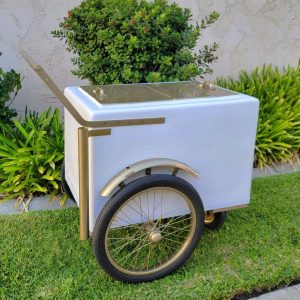 Standard size cart with big doors Swivel caster