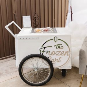 standard size cart with gold trims