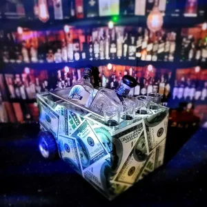 Tabletop Shot Glass Bar Cart – Dollar & American Express Style