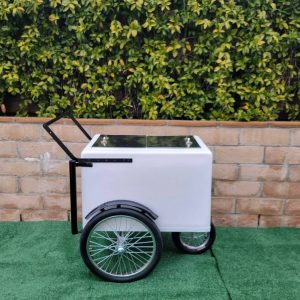 Standard size popsicle cart with black trims